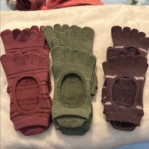 ToeSox Pilates Socks 6 Pairs